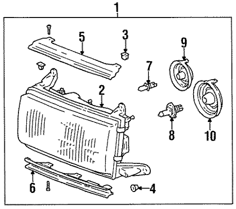 ELECTRICAL/BULBS - CHASSIS for 1996 Toyota Land Cruiser #1