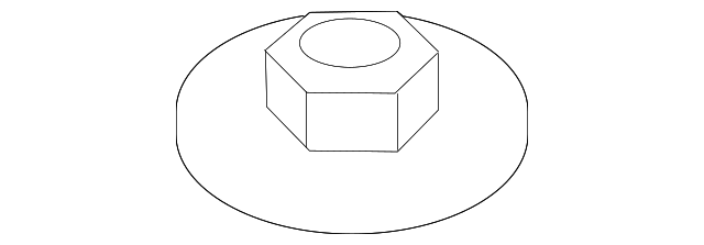 RYH500870 Деталь LOWER MOLDING NUT, LEFT
