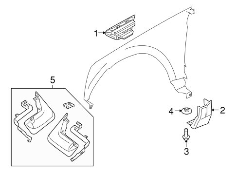 LR2 EXTERIOR TRIM - FENDER
