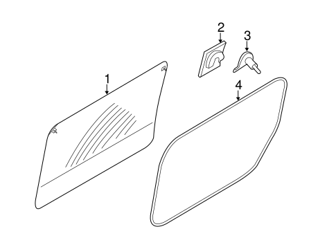 Transit Connect GLASS - SIDE DOOR