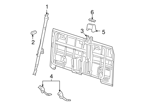 Electrical/Rear Seat Belts for 2007 Ford F-150 #1