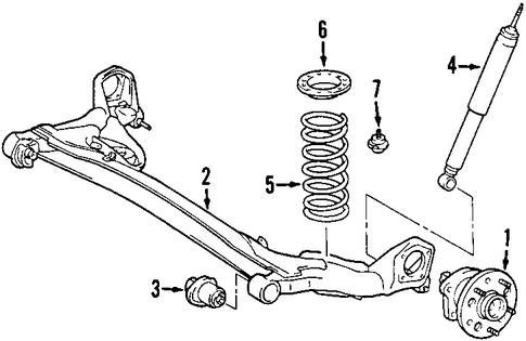 REAR SUSPENSION/REAR AXLE for 2003 Toyota Sienna #1