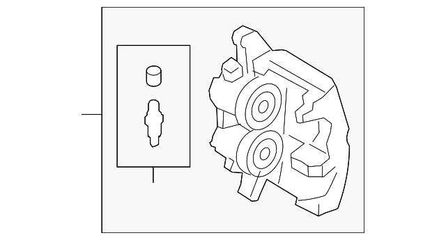 FR3Z-2B121-D Деталь CALIPER, LEFT