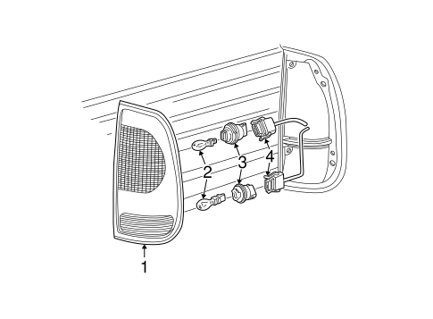 Electrical/Combination Lamps for 2003 Ford F-150 #1