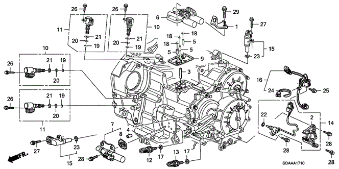 Transmission - Automatic/AT Sensor - Solenoid (V6) for 2007 Honda ACCORD SEDAN #1