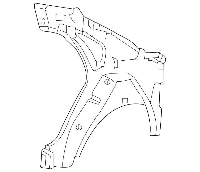 YF4Z5427791AA Деталь INNER PANEL, LEFT