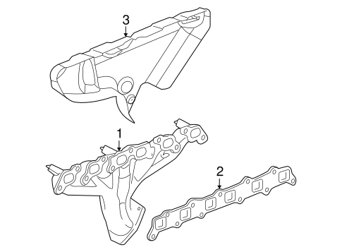 Exhaust Manifold for 2004 Oldsmobile Bravada #0