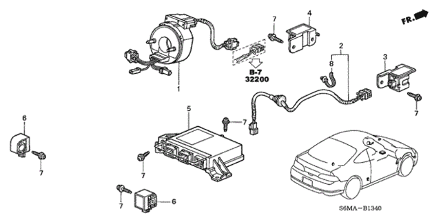 SRS Unit for 2006 Acura RSX #0