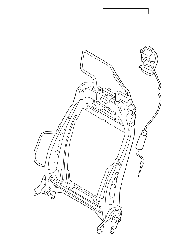 FR3Z-6361019-A Деталь SEAT BACK FRAME, LEFT