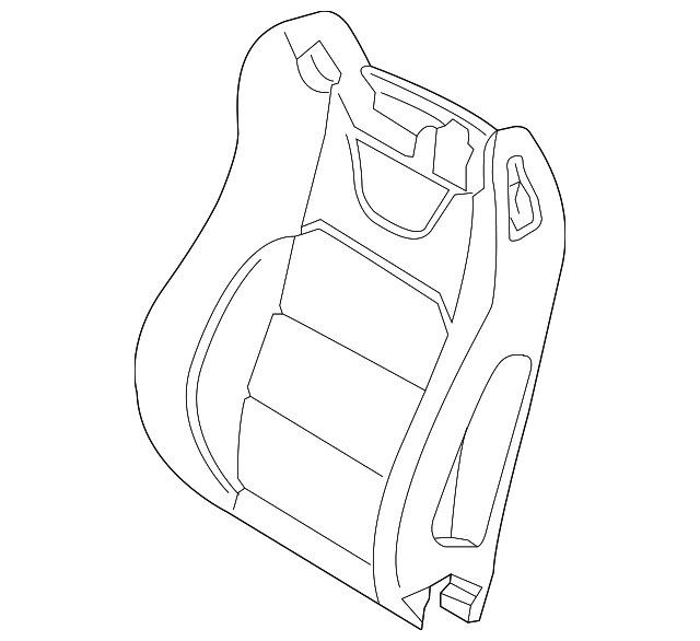 FR3Z-6364811-E Деталь SEAT BACK PAD, LEFT