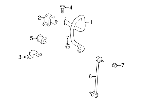FRONT SUSPENSION/STABILIZER BAR & COMPONENTS for 2010 Toyota Venza #1