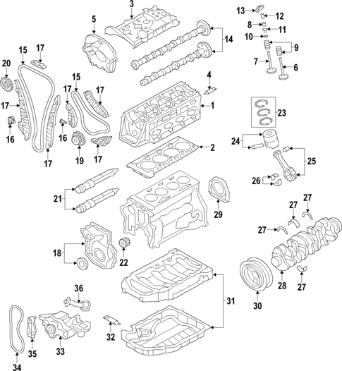 Oil Cooler for 2014 Volkswagen Jetta #0