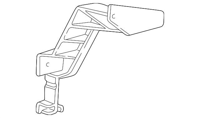 996-610-117-00 Деталь FUSE & RELAY BOX BRACKET, LEFT
