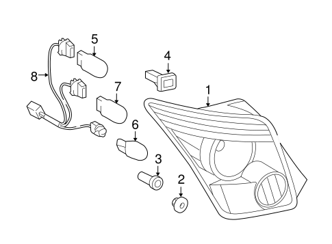 ELECTRICAL/BULBS - CHASSIS for 2006 Scion xA #4