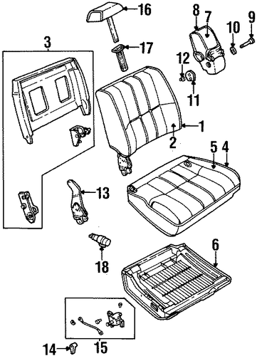 Grand Marquis FRONT SEAT COMPONENTS 2