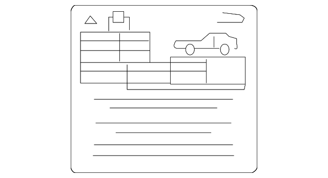 C2S26915 Деталь TIRE INFO LABEL