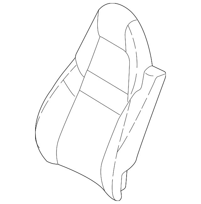 970-522-141-81-DAA Деталь SEAT BACK COVER, LEFT