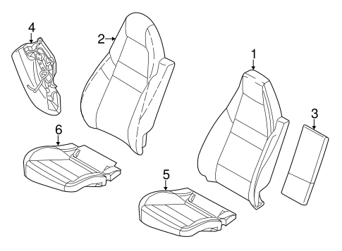 Panamera REAR SEAT COMPONENTS 4