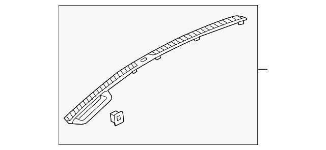 AG1Z-54044E82-BB Деталь DEFROSTER GRILLE