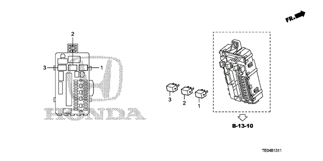 Electrical/Exhaust/Heater/Fuel/Control Unit (Cabin) (2) for 2010 Honda ACCORD COUPE #1