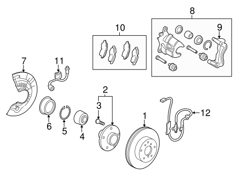 BRAKES/BRAKE COMPONENTS for 2014 Toyota Avalon #1