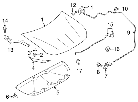 BODY/HOOD & COMPONENTS for 2015 Scion FR-S #1