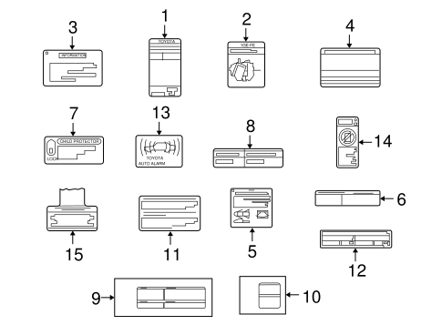 BODY/LABELS for 2008 Toyota Sequoia #1