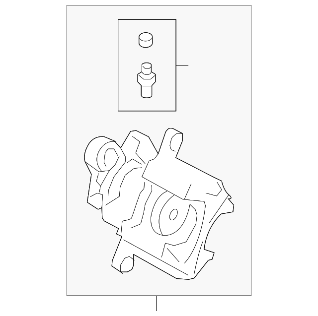 CG1Z-2553-A Деталь CALIPER, LEFT