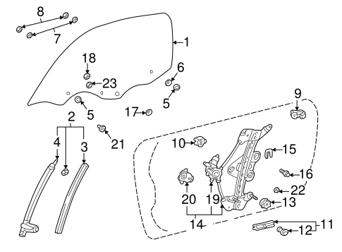 BODY/GLASS - DOOR for 2001 Toyota MR2 Spyder #1