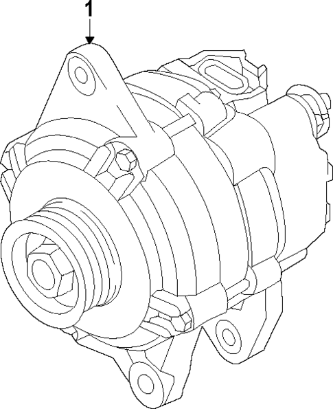 Alternator for 2015 Mitsubishi Mirage #1