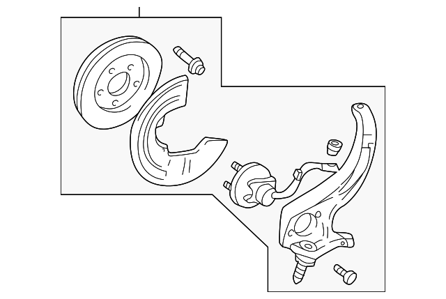 6W4Z3K225AA Деталь KNUCKLE ASSY, RIGHT