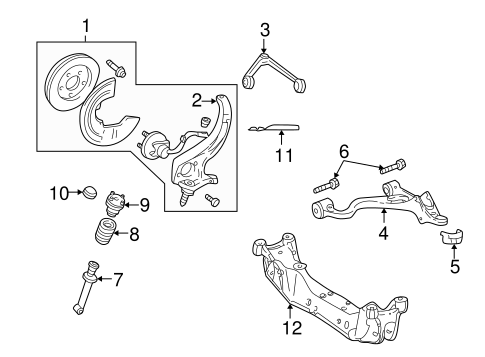 Front Suspension/Suspension Components for 2002 Ford Thunderbird #2