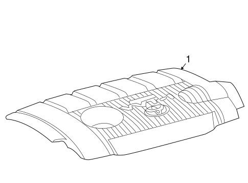 ENGINE/ENGINE APPEARANCE COVER for 2011 Toyota Highlander #1