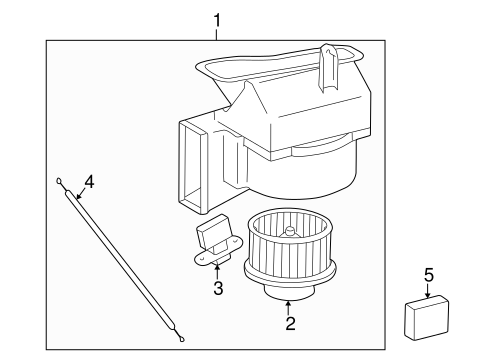 HVAC/BLOWER MOTOR & FAN for 2001 Toyota Camry #1