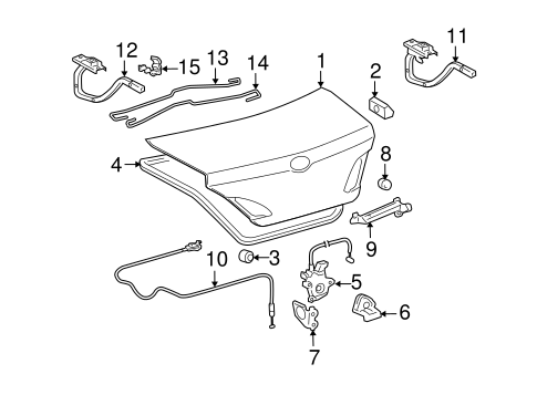 BODY/TRUNK for 2008 Toyota Avalon #1