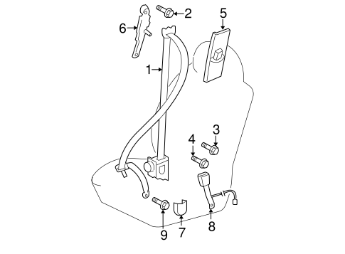 ELECTRICAL/FRONT SEAT BELTS for 2011 Toyota FJ Cruiser #1
