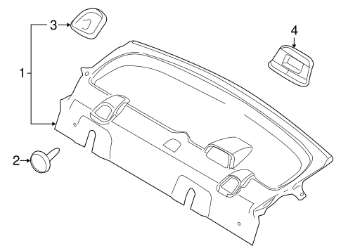 Body/Interior Trim - Rear Body for 2011 Ford Focus #1