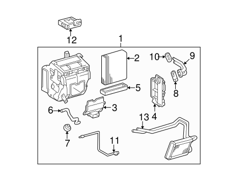 Evaporator Components for 2004 Toyota RAV4 #0