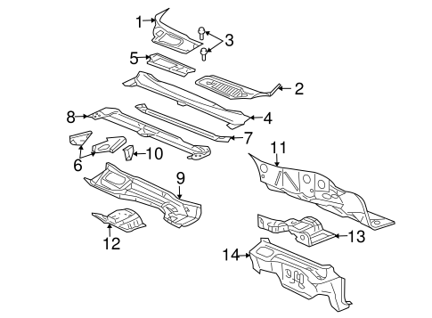 Cowl for 2006 Cadillac DTS #0