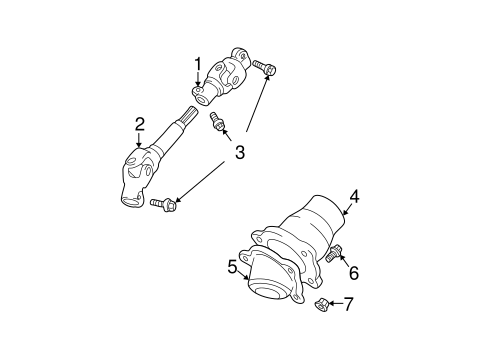 STEERING/LOWER COMPONENTS for 2001 Toyota Prius #1