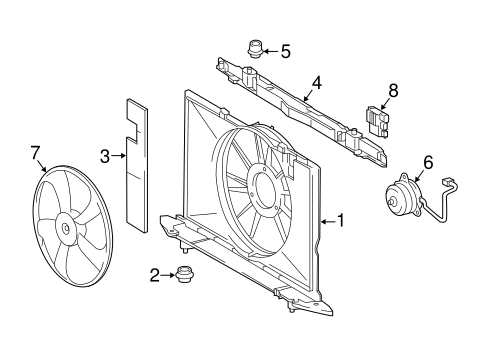 COOLING SYSTEM/COOLING FAN for 2016 Scion iM #1