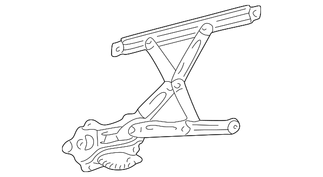 88969902 Деталь WINDOW REGULATOR, RIGHT