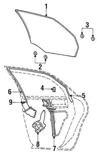 Taurus GLASS - REAR DOOR