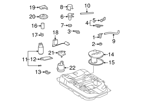 FUEL SYSTEM/FUEL SYSTEM COMPONENTS for 2003 Toyota Avalon #2