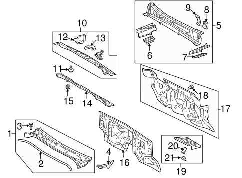 BODY/COWL for 2011 Toyota Tundra #3