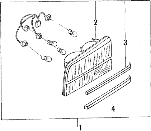 Electrical/Combination Lamps for 1989 Nissan 300ZX #1