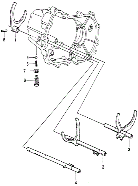 TRANSMISSION - MANUAL/MT SHIFT FORK for 1982 Honda ACCORD HATCHBACK #1