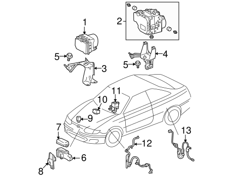 ELECTRICAL/ABS COMPONENTS for 2004 Toyota Solara #1