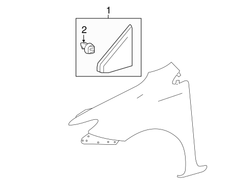 BODY/EXTERIOR TRIM - FENDER for 2016 Scion iM #1