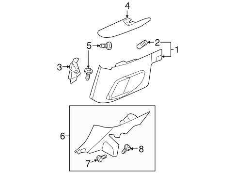 Body/Interior Trim - Quarter Panels for 2009 Ford Mustang #2